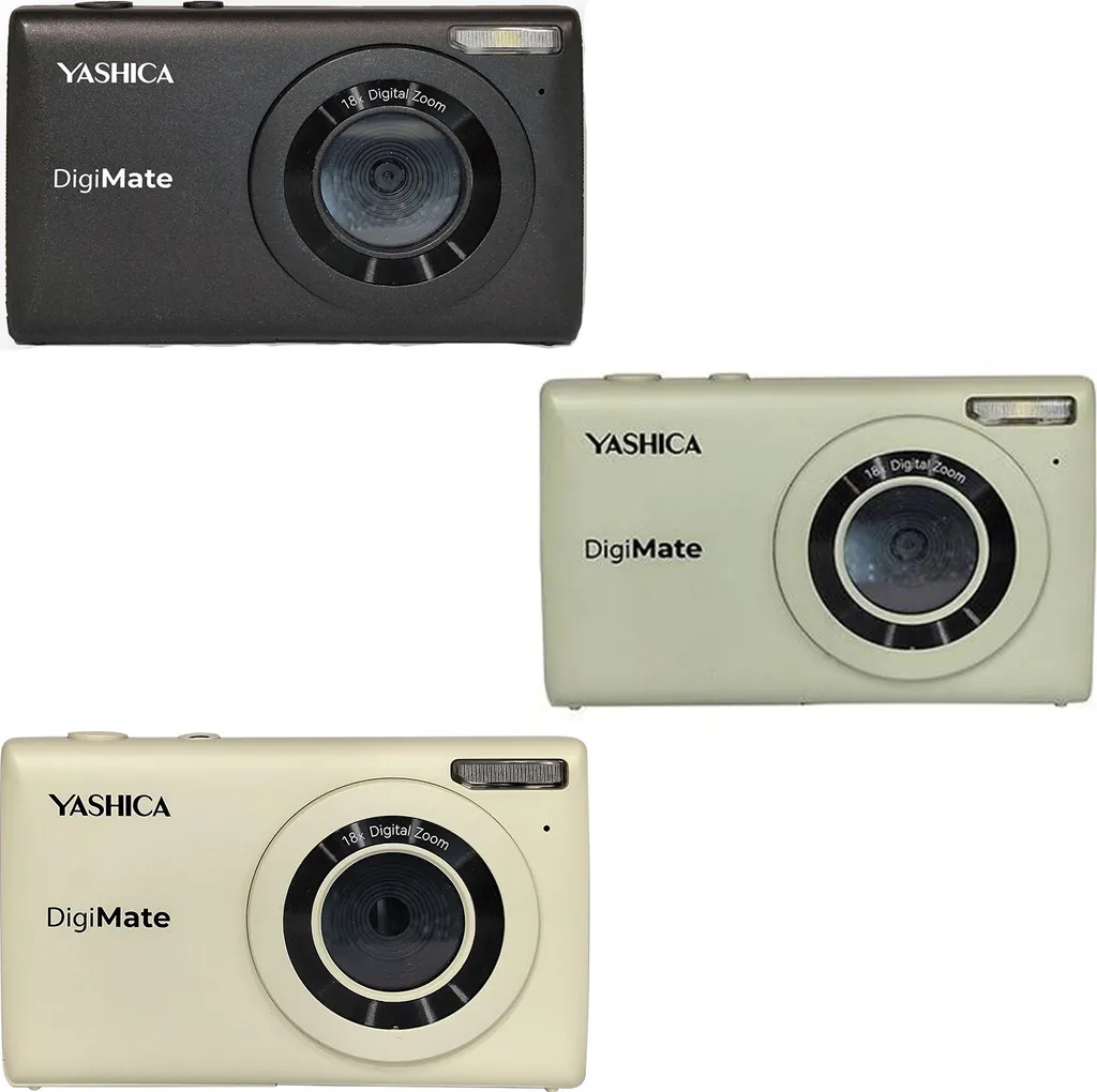 Appareil Photo Compact Yashica DigiMate 64 MP CMOS Vidéo 4K Blanc