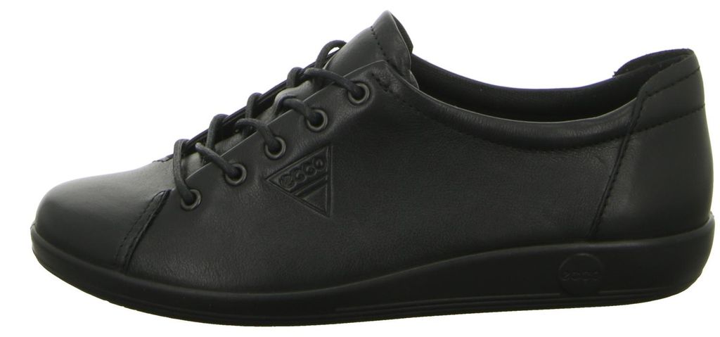 Ecco Soft 2.0  Veterschoenen Laag - Zwart - Maat 42 Image du produit 