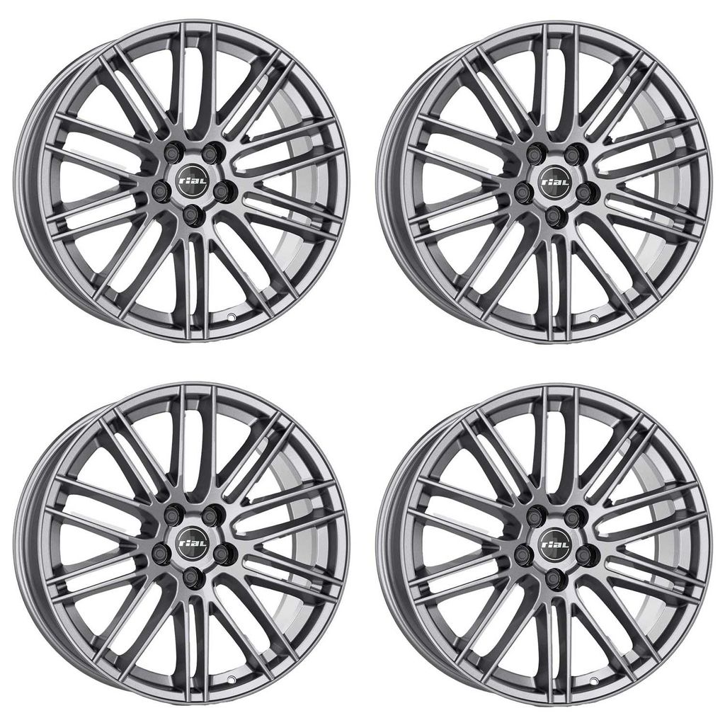4 Rial Felgen Kibo 8.0x18 ET45 5x114,3 GRA für HONDA Accord Civic CR-V CR-Z FR-V e HR-V