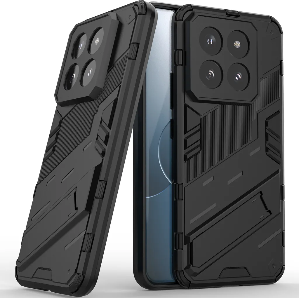 Cover Xiaomi 14 Pro Militare: Custodia Ibrida Anti-Caduta con Kickstand