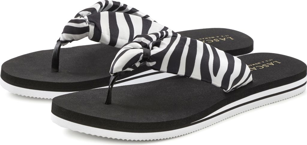 LASCANA Badezehentrenner schwarz/weiß Größe 39