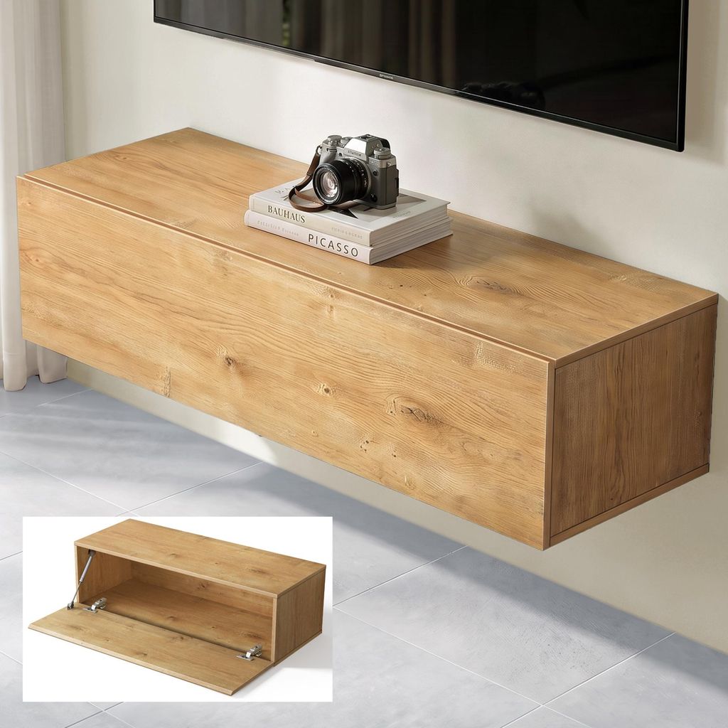 doporro TV Lowboard hängend Fernsehschrank Wohnzimmer | Produktbild 