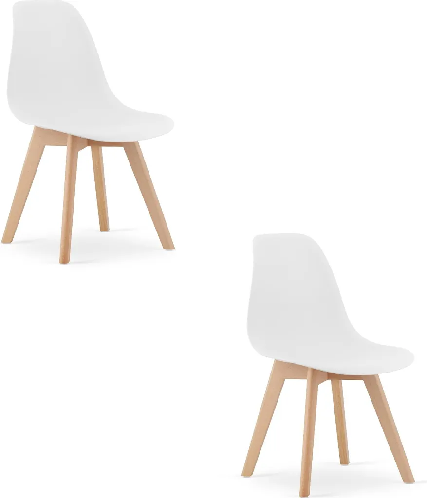 SUPER OFFERTA: Set 2 Sedie KITO Bianco - Design a Prezzi di Fabbrica