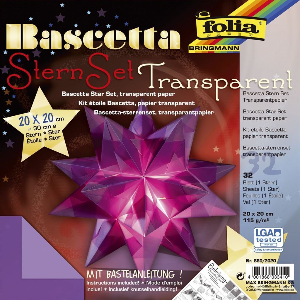 Folia 860/2020 Bascetta Stern - fioletowy, przezroczysty, Ø Zdjęcie produktu 