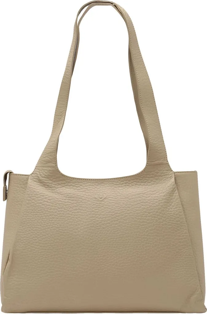 Sac bandoulière VOi Hirsch Tonya Beige : cuir texturé et design fonctionnel