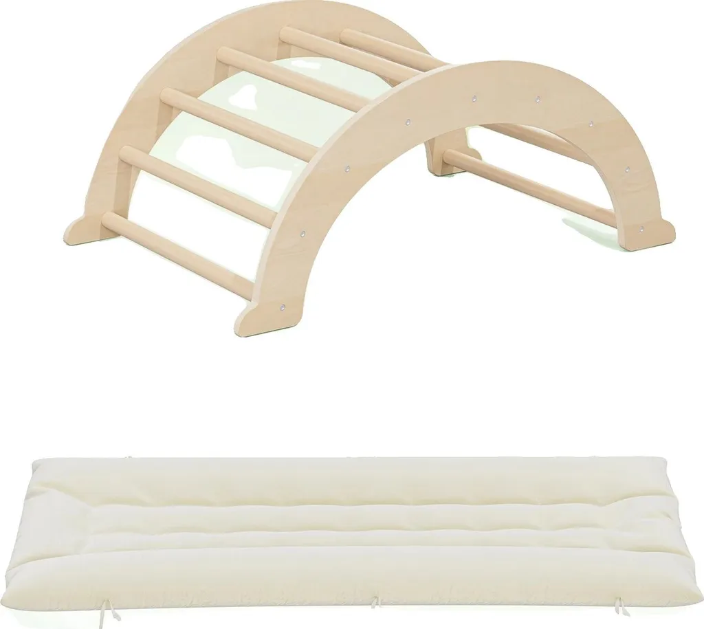 Struttura Arrampicata Legno Certificata | Design Imbottito Giallo