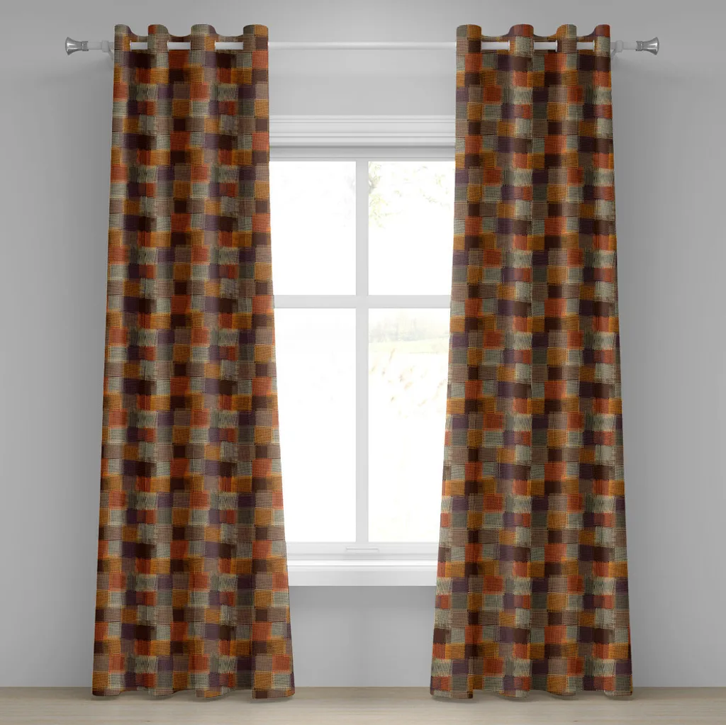 Tenda Design Digitale ABAKUHAUS Arancio 280x245 Geometrica Retrò