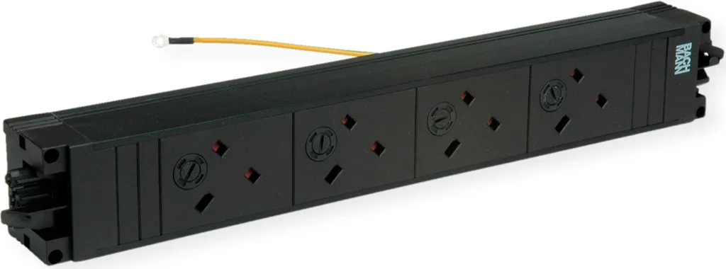 BACHMANN STEP BASE Noir 4xUK 45° GST18 : Unité de distribution 3,15A