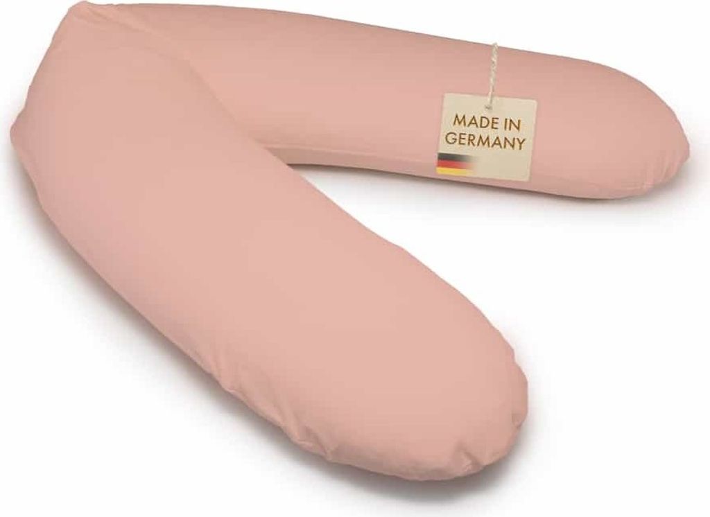 pic Bear Stillkissen Classic Schwangerschaftskissen aus 100% Baumwolle mit EPS 190 cm Dessin: Altrosa Jersey