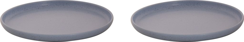 Palmer Sandy Loam, Teller Ø 28 cm, Blau Steinzeug, 2er Set