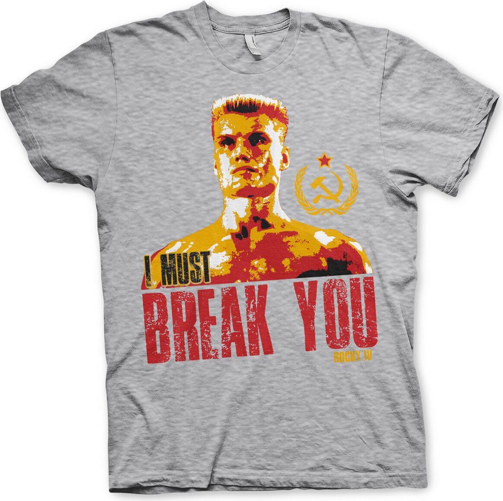 Rocky - I Must Break You T-Shirt - XX-Large - Heather-Grey