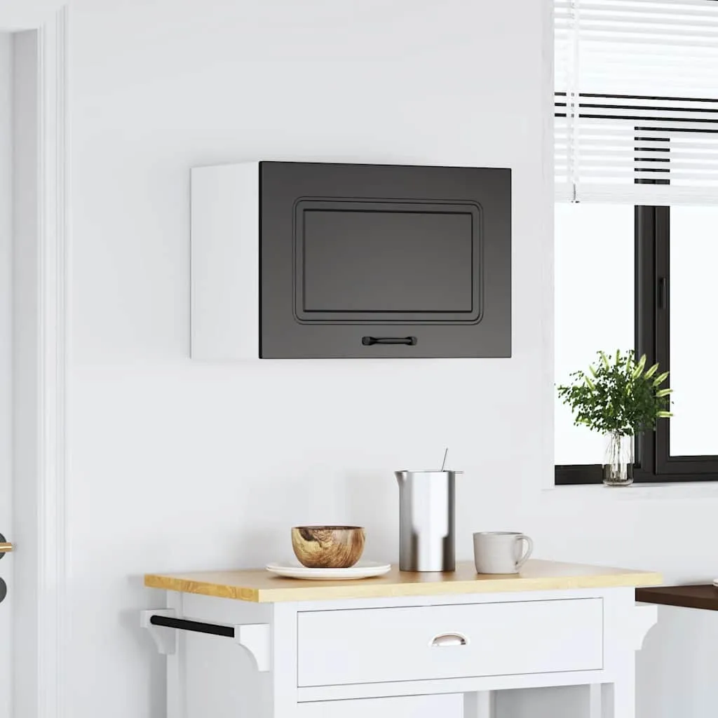 Parete Cucina Kalmar Nera: Mobile Componibile Legno Alta Qualità - 3