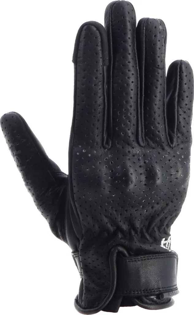 Gants moto femme Helstons Wave Air cuir perforé noir taille 6 été