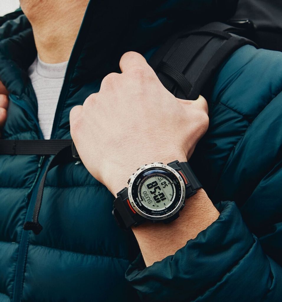 Casio Pro-Trek PRW-61-1AER - Orologio Uomo Multifunzione In Resina, Solare E Sensori Di Quota/Pressione/Temperatura
