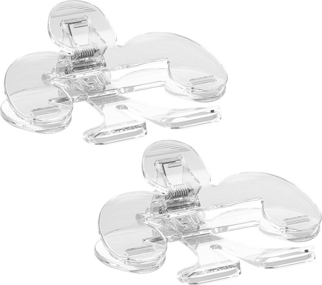 Transparente Buchklammer, Buchseitenhalter-Clips aus Kunststoff, multifunktionales Lesezeichen, Lesezubehör für Lehrer, Schüler, Leseliebhaber