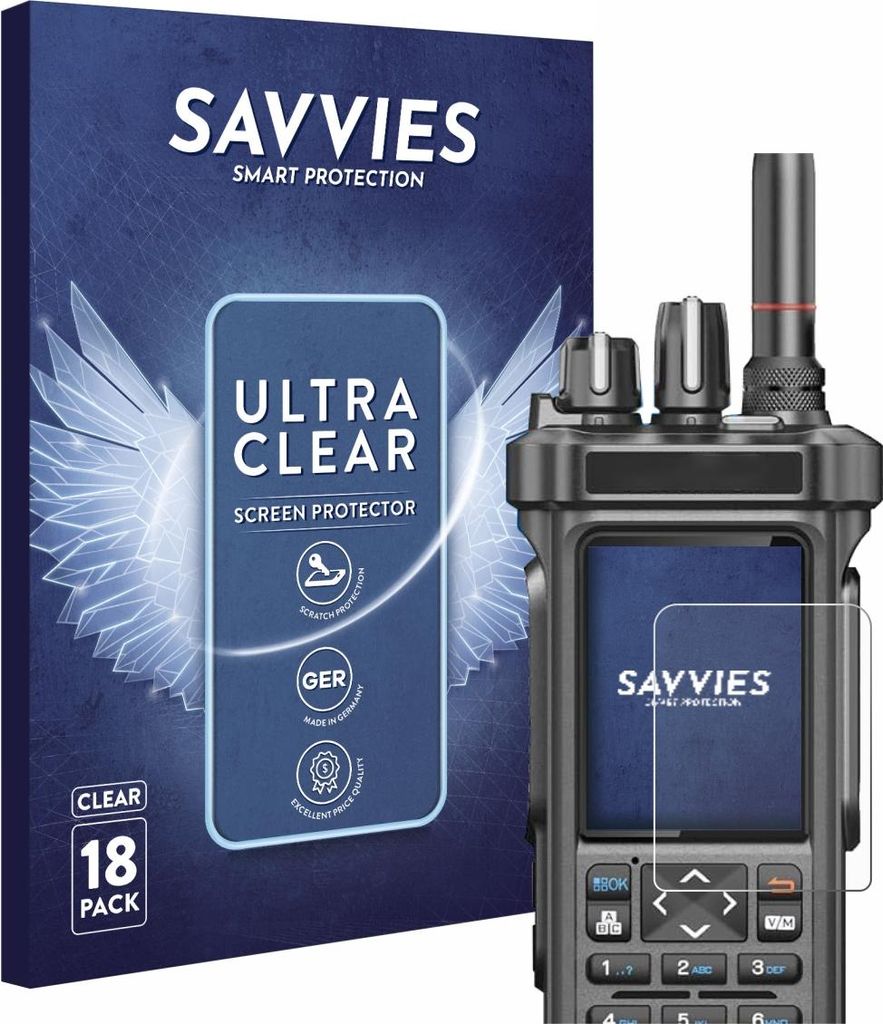 18x Für Radtel RT-950 Pro Schutzfolie Savvies Displayschutz Display Schutz Folie Klar Transparent