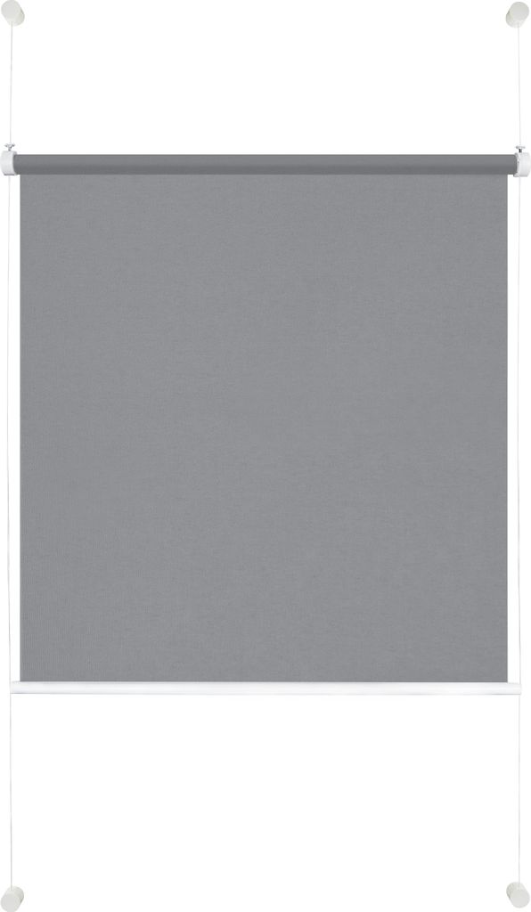 Rollo verspannt Klemmfix ohne Bohren Farbe: Grau, Größe: 90x210 cm