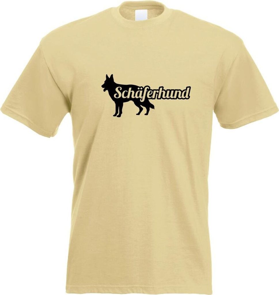 Kiwistar - T-Shirt - Khaki - Schäferhund Hund Herren Funshirt Bedruckt Design Sprüche Spruch Motive - mit Motiv Bedruckt - Funshirt Design - Spor...