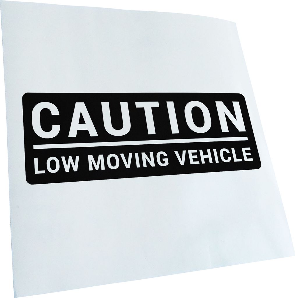 hauptsachebeklebt Kiwistar - Autoaufkleber - Caution! Low Moving Vehicle - Low Rider Heckscheibe - Aufkleber für Auto Kfz Fahrrad, LKW, Truck Mofa