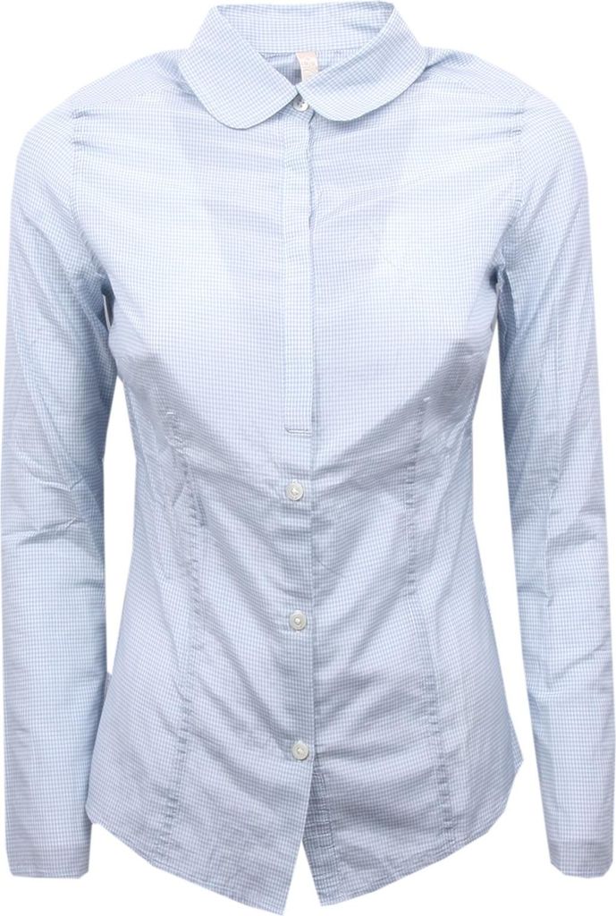 B7994 PEUTEREY weiß/blaues Langarmshirt Frau