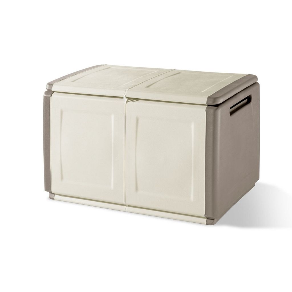 Artplast Baúl aus Polypropylen, elfenbeinfarben und braun