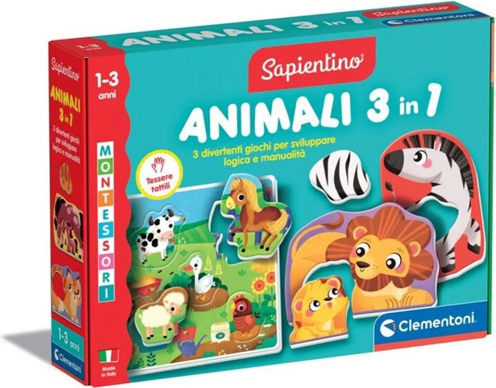 Jeu éducatif Montessori Clementoni 16460 pour l'éveil des tout-petits