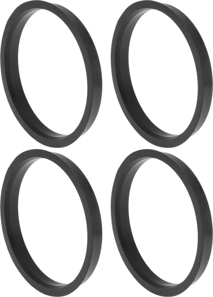 79,6 mm bis 74,1 mm Auto-Radnaben-Zentrierringe Schwarz aus Polycarbonat Räderzentrumswelle stoßdämpfende Nabenringe 4 Stück