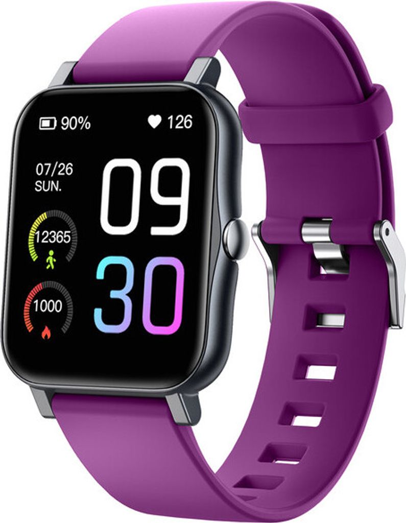 GTS2 1,69'' wasserdichter Smart Watch Gesundheitsmonitor mit 16 Sportmodi Musiksteuerung 45 Tage langer Standby, Lila