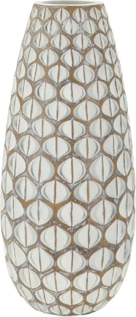 Vase pour bouquet pampa décoration salon table basse Tibet blanc