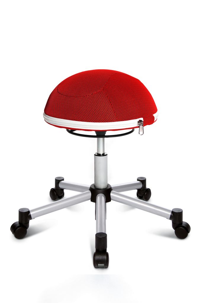 Topstar Fitness Hocker "Sitness Half Ball" rot