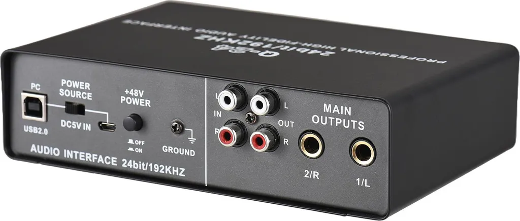 CHICIRIS Interface Audio USB 192KHz 24 bits avec Entrée Combo XLR TRS
