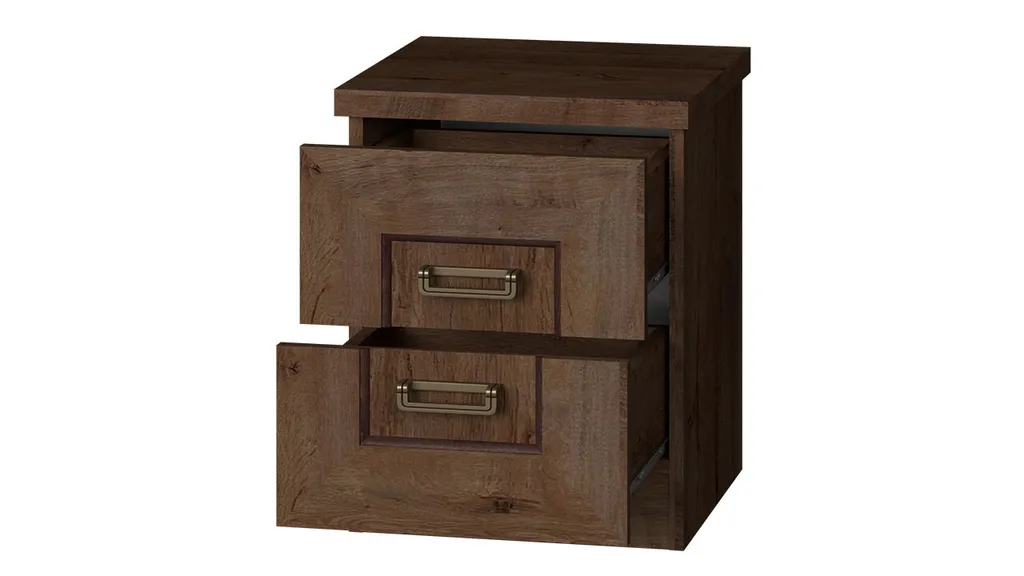 Table de chevet MERLO en chêne lefkas - Table de nuit style rustique