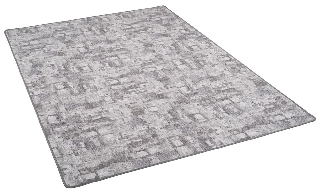 Feinschlingen Velour Teppich Strong Hellgrau Trend, Produktbild 
