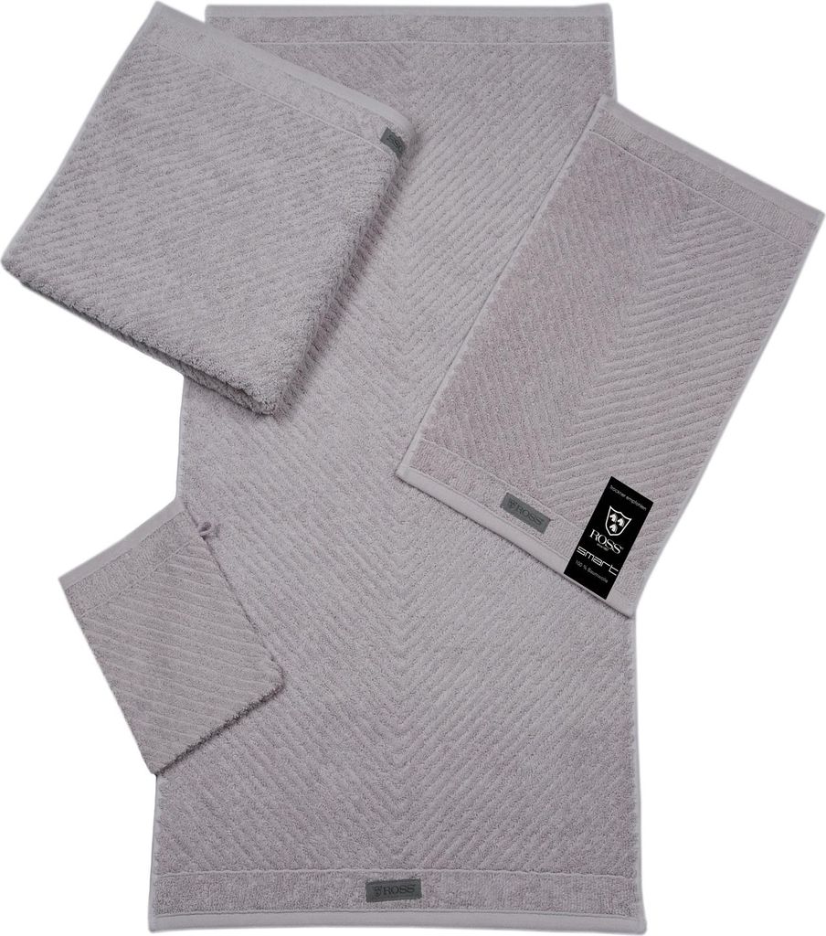 Ross Frottier Handtuch Serie SMART in mehreren Farben 100% Baumwolle , Größe:Duschtuch 70 x 140 cm, Auswahl Farbe:80 - stein