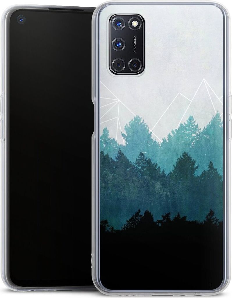 DeinDesign Handyhülle für Oppo A72 Silikon Hülle Case Smartphone Schutzhülle Abstrakt Baum Wald