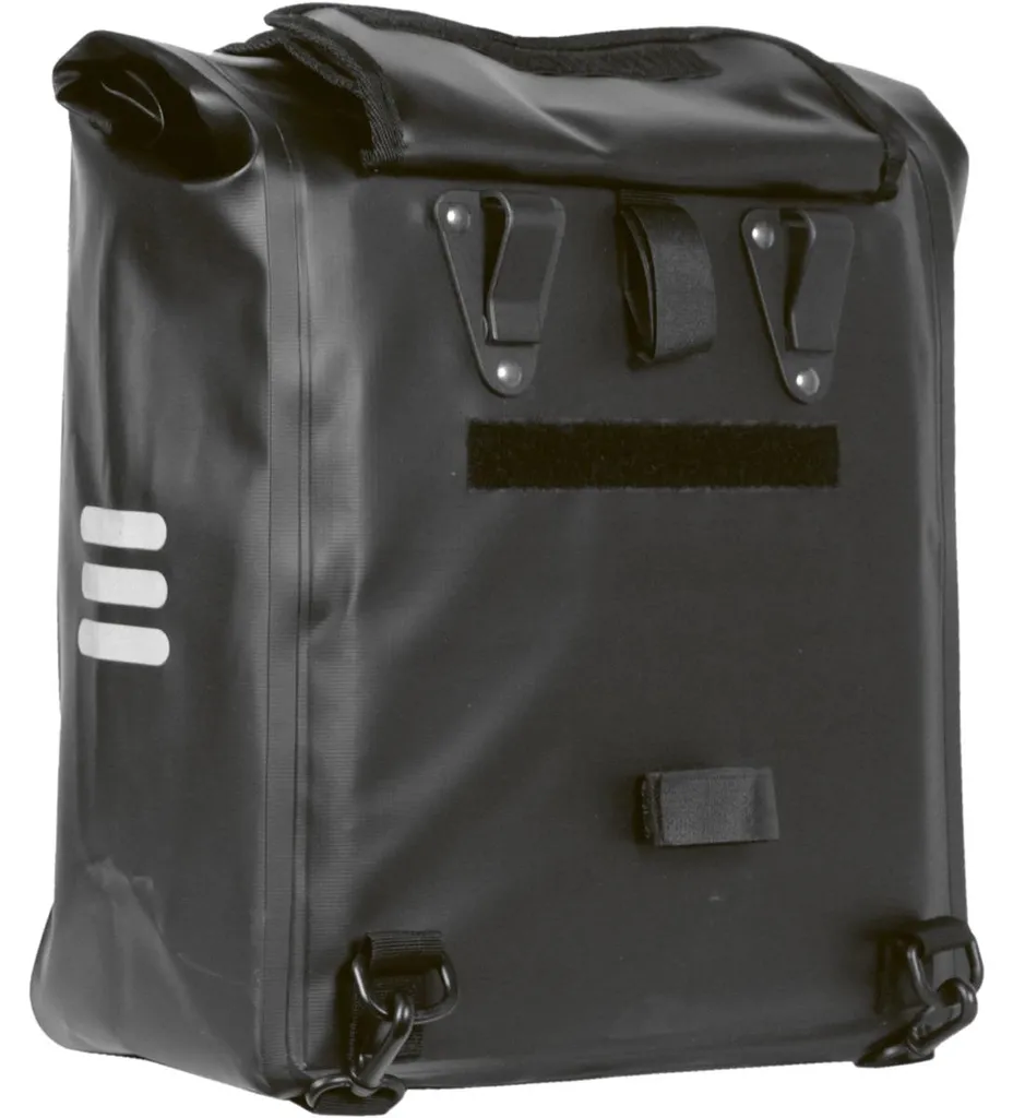 Grand Sac à Dos Ville Étanche Noir 18,5 Litres avec Roll-top Urban