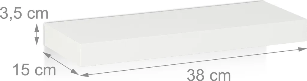 Rangement Mural Blanc 3 Cubes pour Salon et Chambre Décoration Moderne