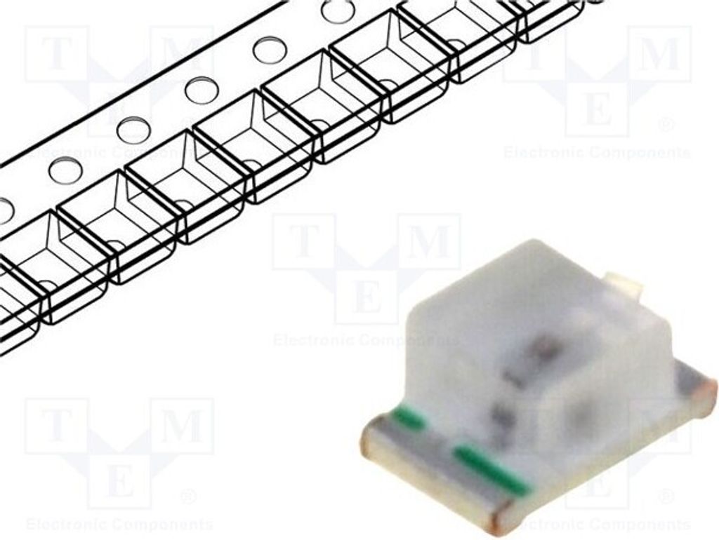 10x LED 2x1,25x1mm 1,6÷2,4V 30÷50mcd 120° gelb 0805 SMD 20mA LL-S170PUYC-Y2-2B LED