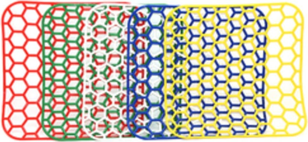 Praktische Spülbeckeneinlage Kunststoff 280x280mm - schützt Spüle & Geschirr, farblich sortiert