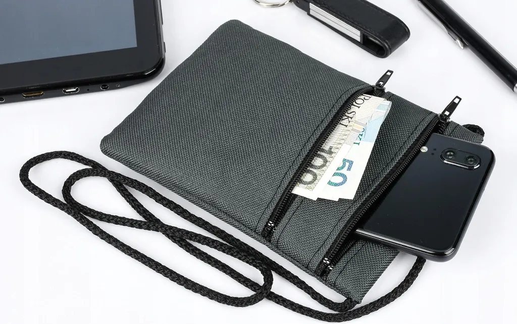 Portadocumenti da Collo Viaggio RFID - Organizer Passaporto Sicuro - 3