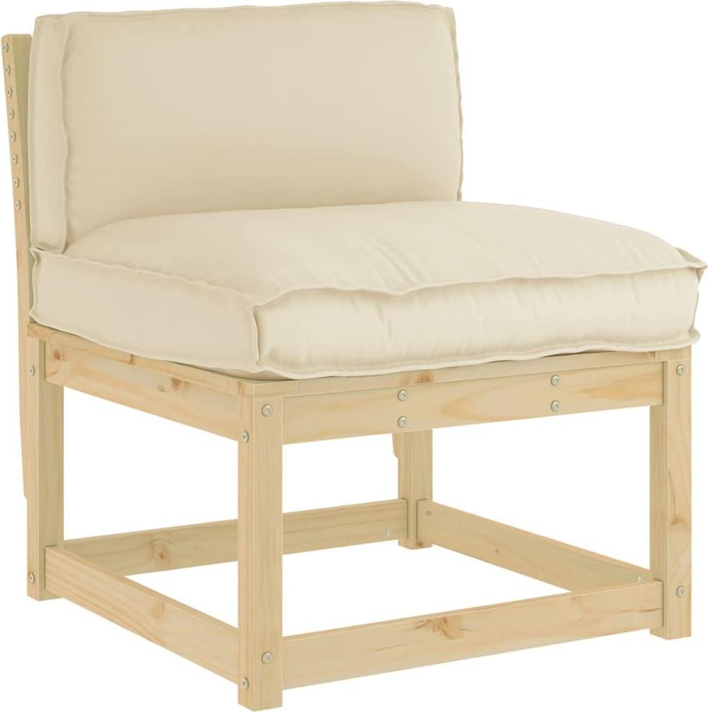 vidaXL Kissen Beige 80 x 40 x 12 cm Oxford-Stoff