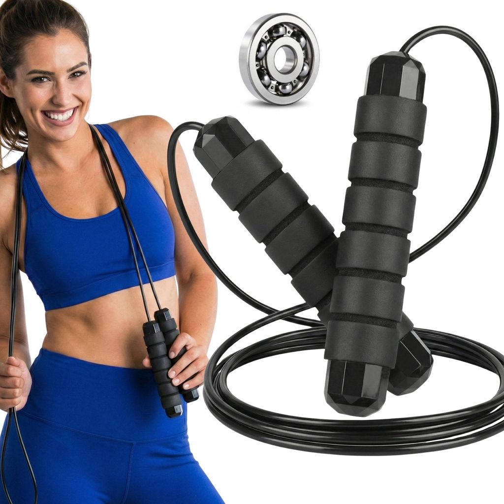Verstellbares Springseil für Erwachsene, Fitness- und Cardio-Training, Workout