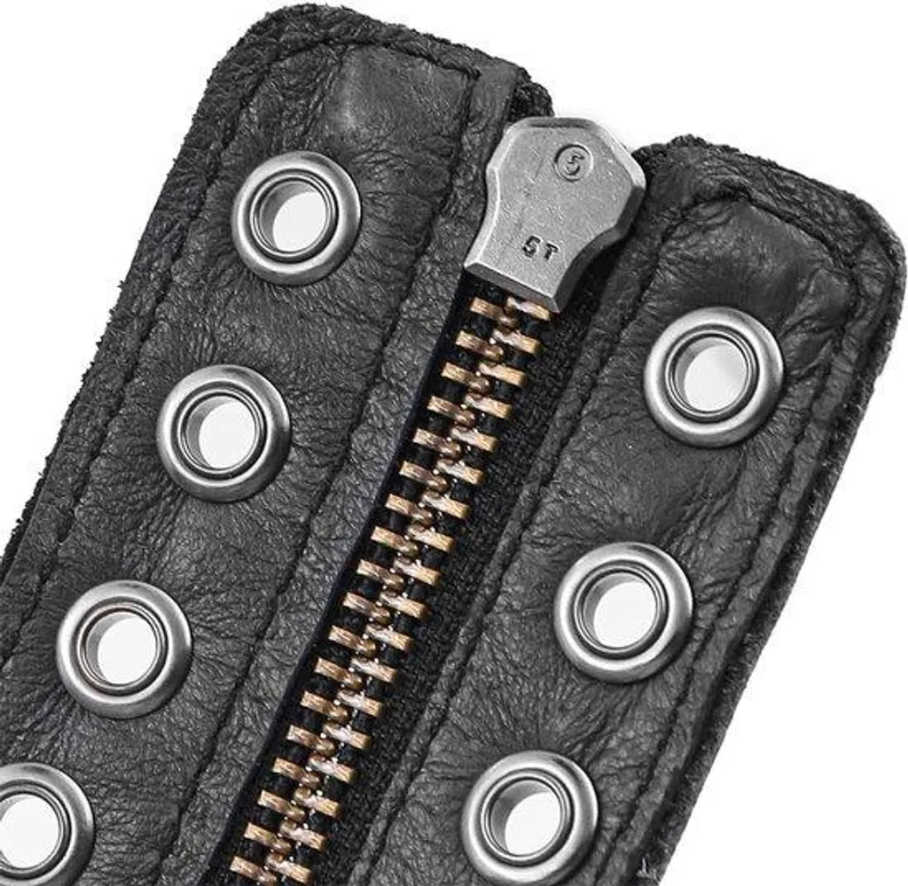 Braun Tondeuse de jardin en cuir avec protection antidérapante marron