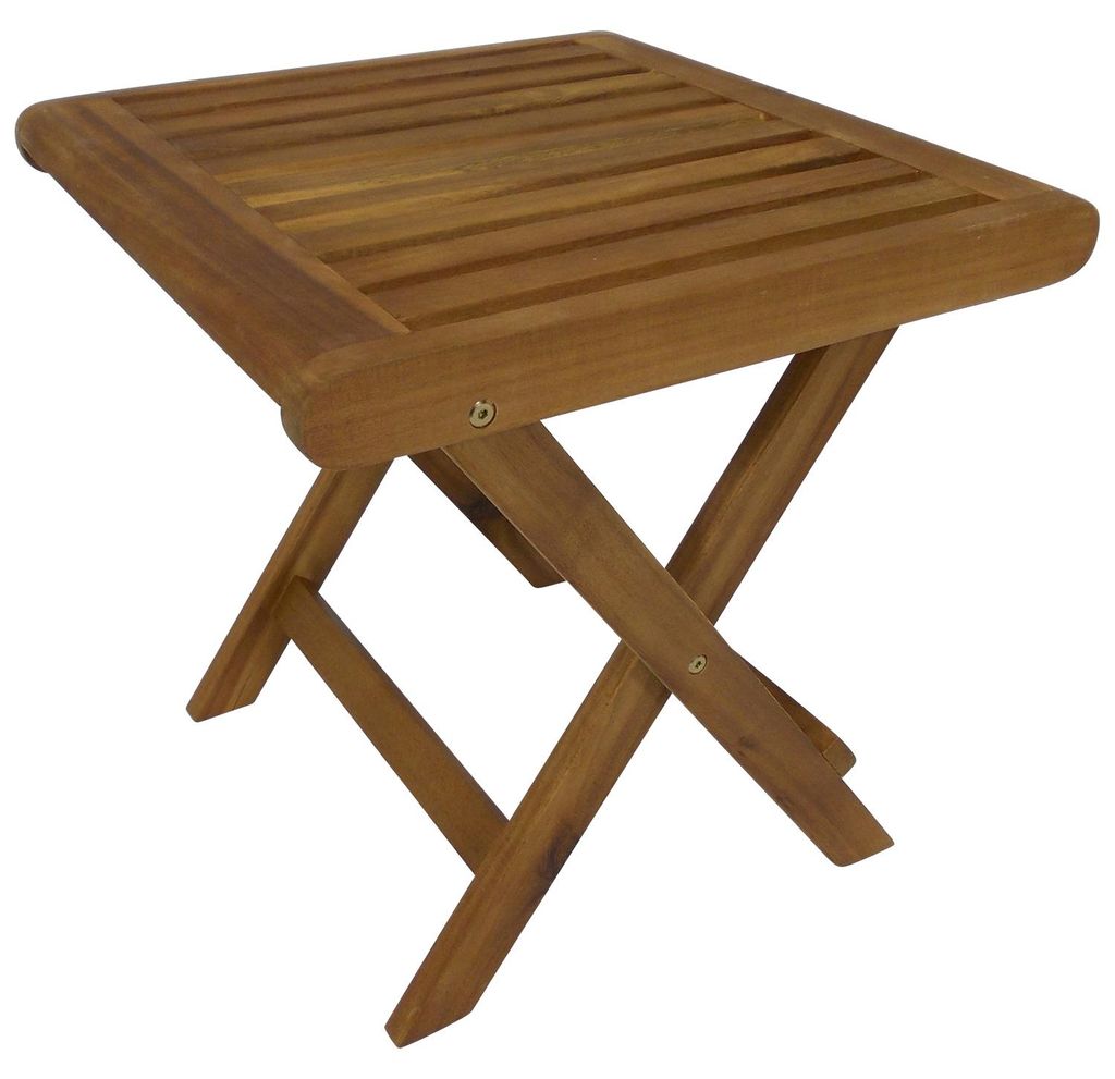 Klapphocker Gartenhocker Hocker Akazienholz geölt Produktbild 