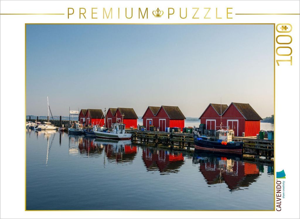 CALVENDO Puzzle Fischerhütten 1000 Teile Puzzle quer | 1000 Teile Lege-Größe 64x48cm Foto-Puzzle für glückliche Stunden