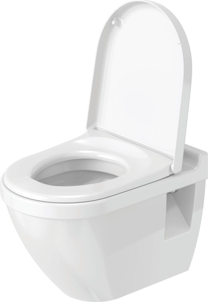 WC-Sitz Starck 3 mit SoftClose Scharniere edelstahl, weiß Produktbild 3