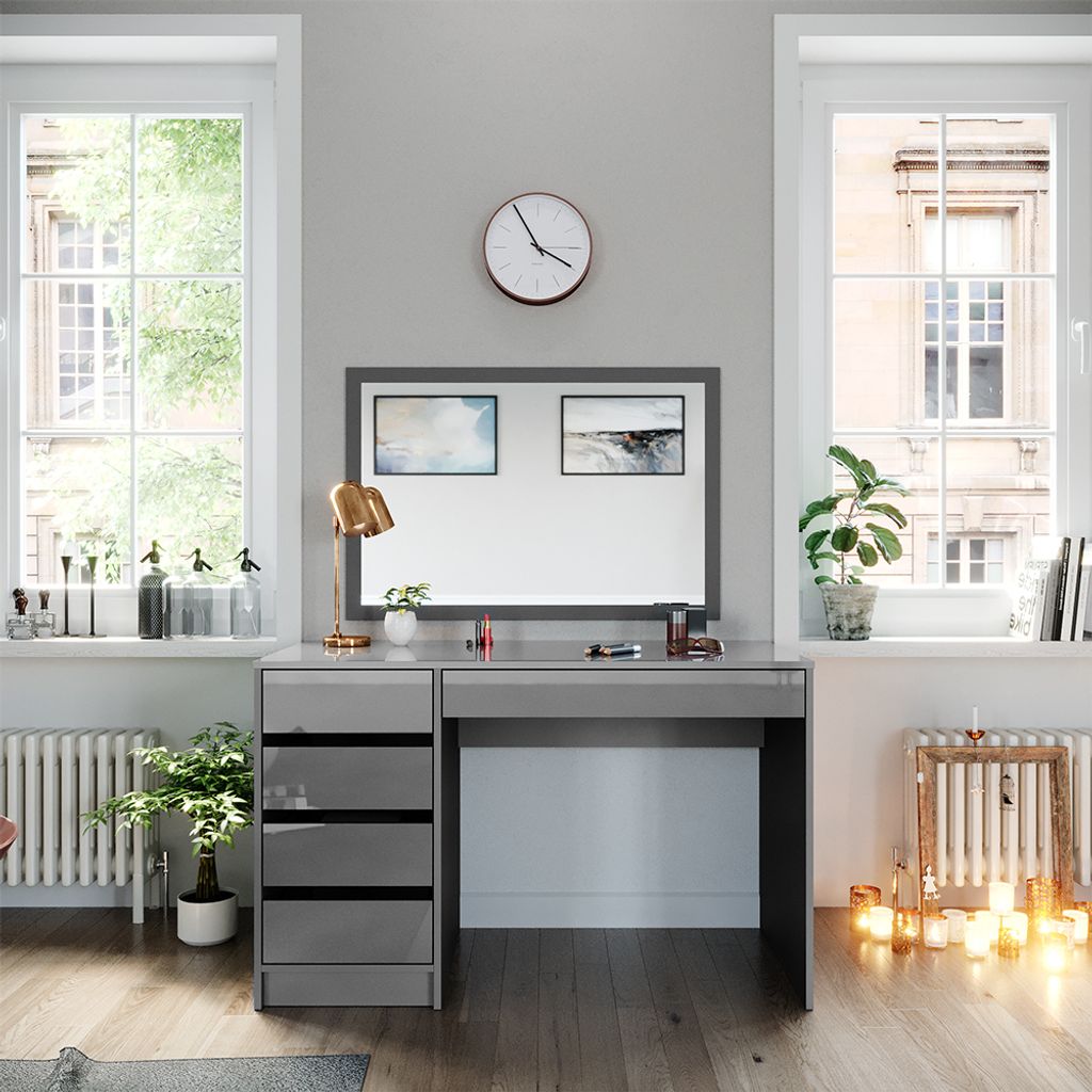 Schminktisch Vicco Sherry Grau 120 cm ohne Spiegel, Model 38761