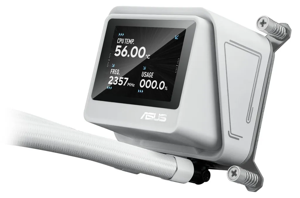 ASUS MAX Gaming LC 360 ARGB LCD White Edition - Watercooling AIO Blanc