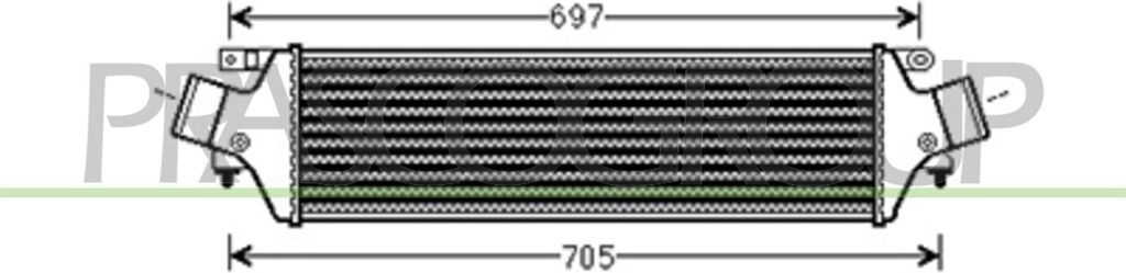 PRASCO AA344N001 Ladeluftkühler LLK für ALFA ROMEO GIULIETTA (940) Turbo Intercooler