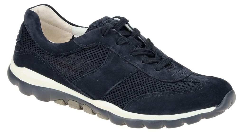 Gabor 06.966 Damenschuhe - bequeme Schnür- Halbschuhe blau Produktbild 